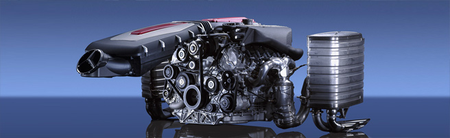 Двигатель автомобиля Mercedes-Benz SLR McLaren